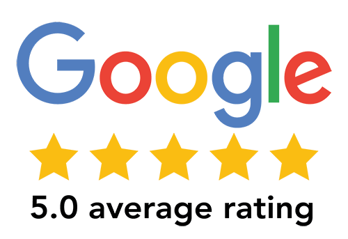 Google five-star rating badge